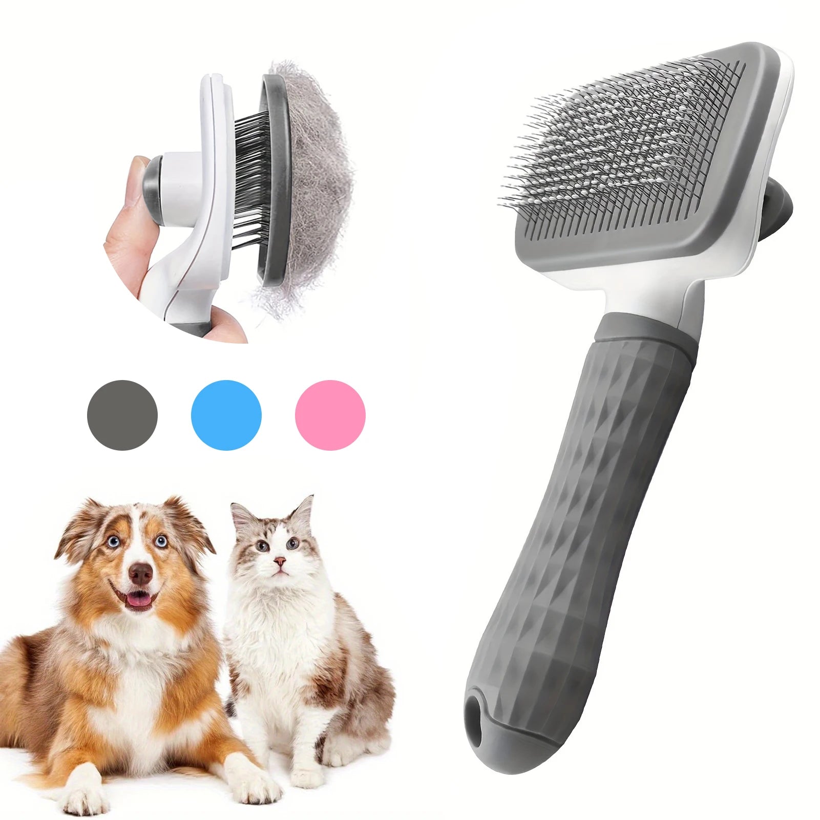 ClickClean™ Self-Cleaning Slicker Brush